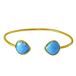 Women Turquoise Sterling Silver Bangle